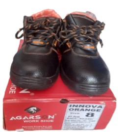 Agarson Innova Orange Steel Toe Safety Shoes(size 7,8,9)